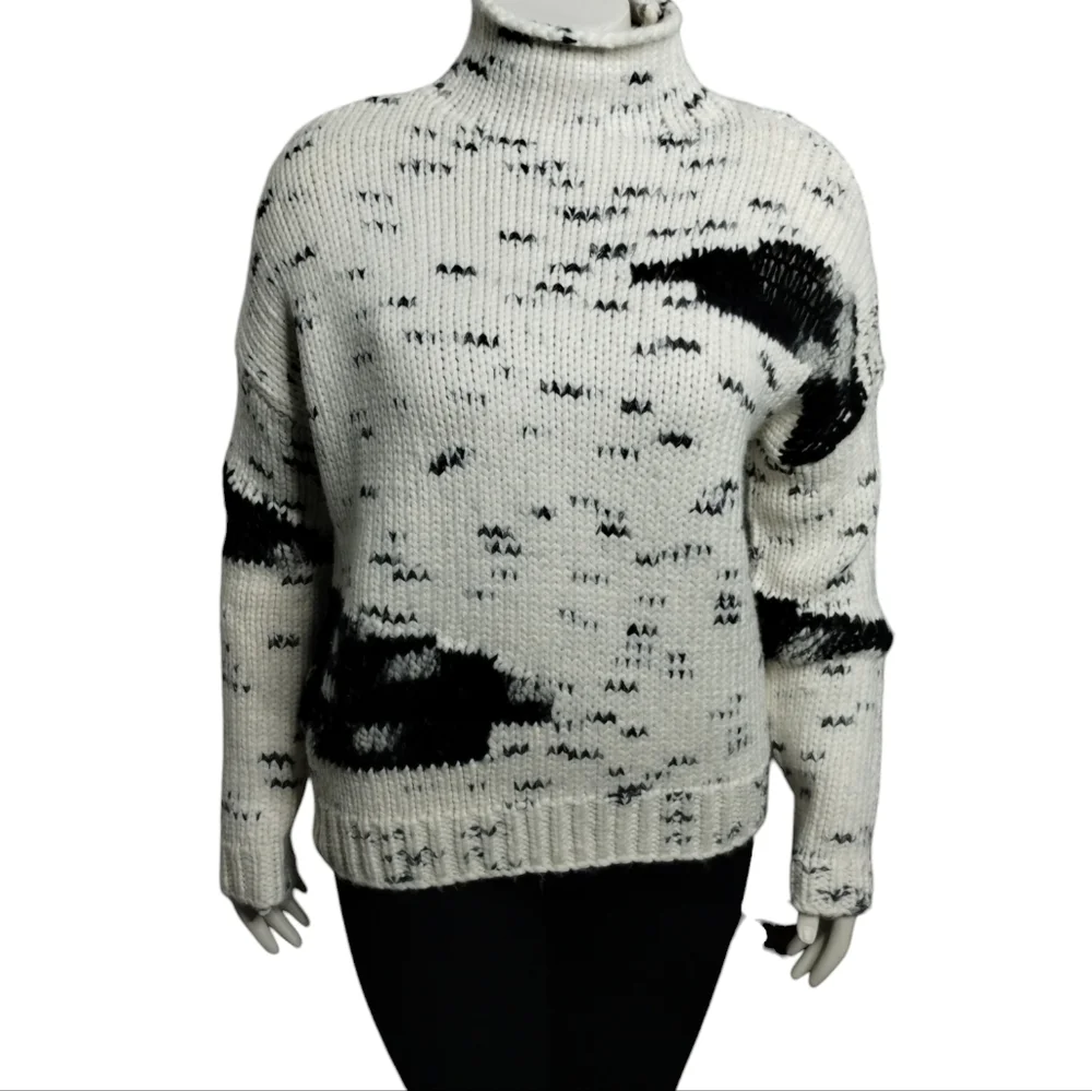 Line mixed knit